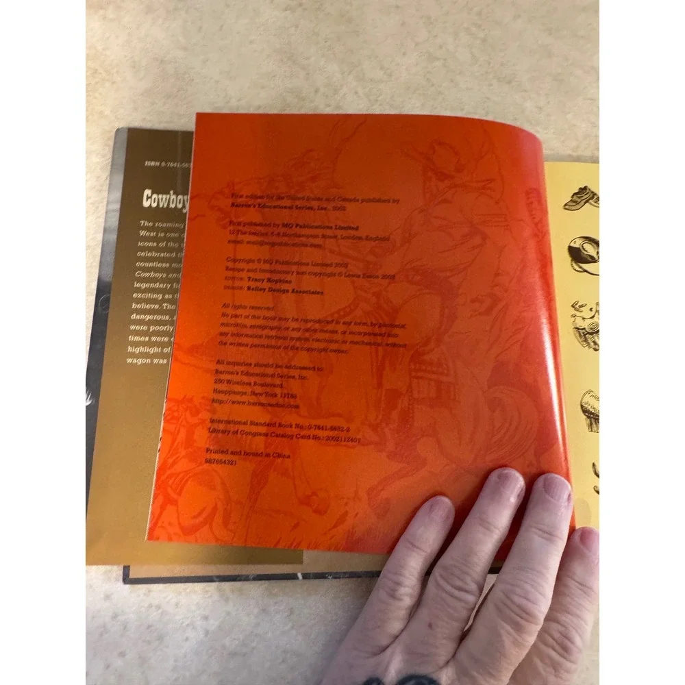 Cowboy Cookbook Tracy Hopkins Hardcover 2003 First Edition Western Recipes
